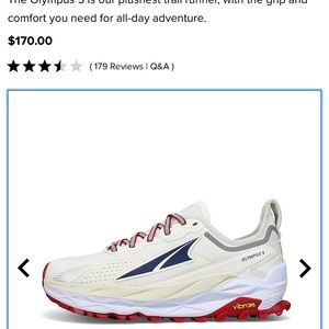 NWT Woman’s Olympus 5 Altra Running Shoes! Size 8.5